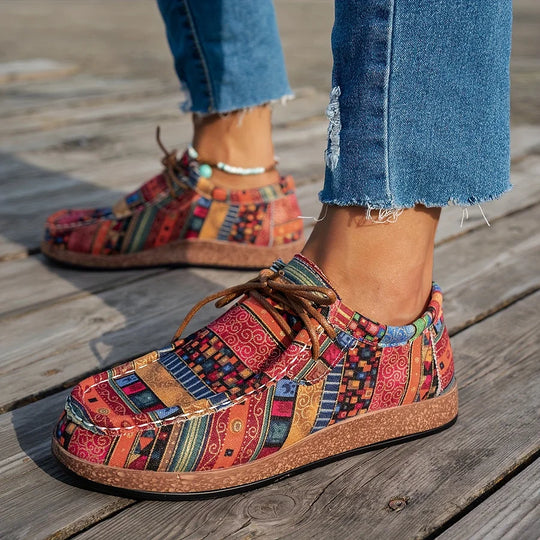 Maia – Zapatos con estampado étnico