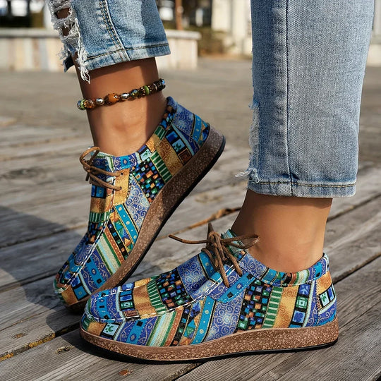 Maia – Zapatos con estampado étnico