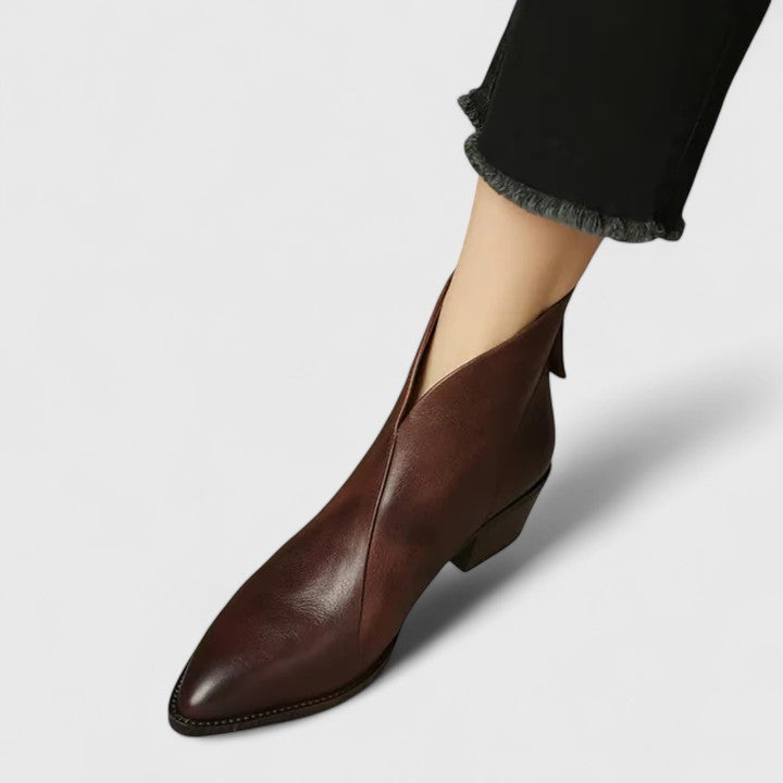 Nicole | Botines Elegantes con Tacón Ancho