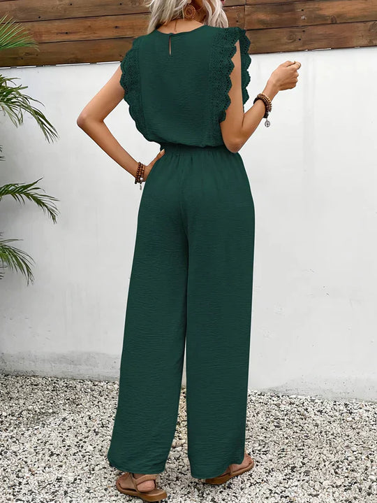 Claudia™ Mono elegante con detalles de encaje: liso, tejido y un estilo chic atemporal para todas las estaciones.