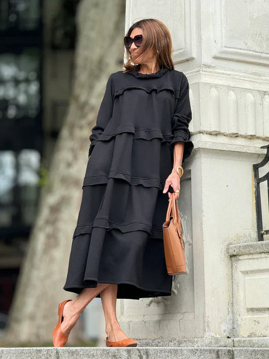 Laura - Vestido con volantes y bolsillos