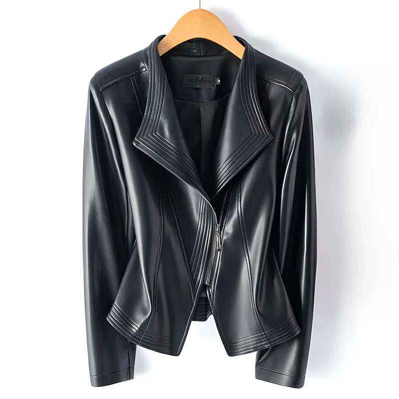 Clara - Chaqueta motera con diseño estructurado