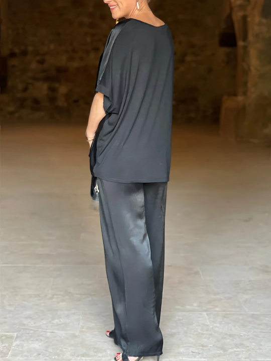 Gala™ Elegante conjunto de dos pieza con mangas cortas