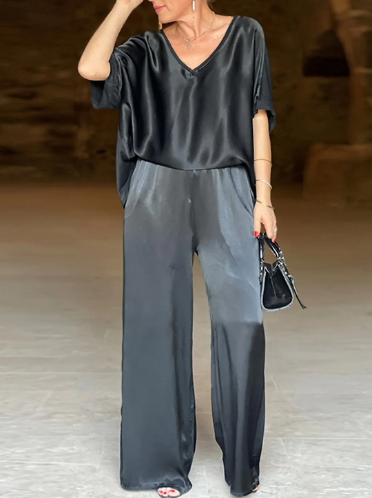 Gala™ Elegante conjunto de dos pieza con mangas cortas