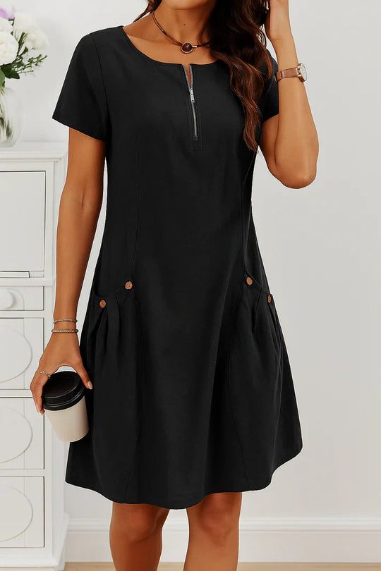 Carla™ – Vestido Fresco con Bolsillos y Estilo Atemporal