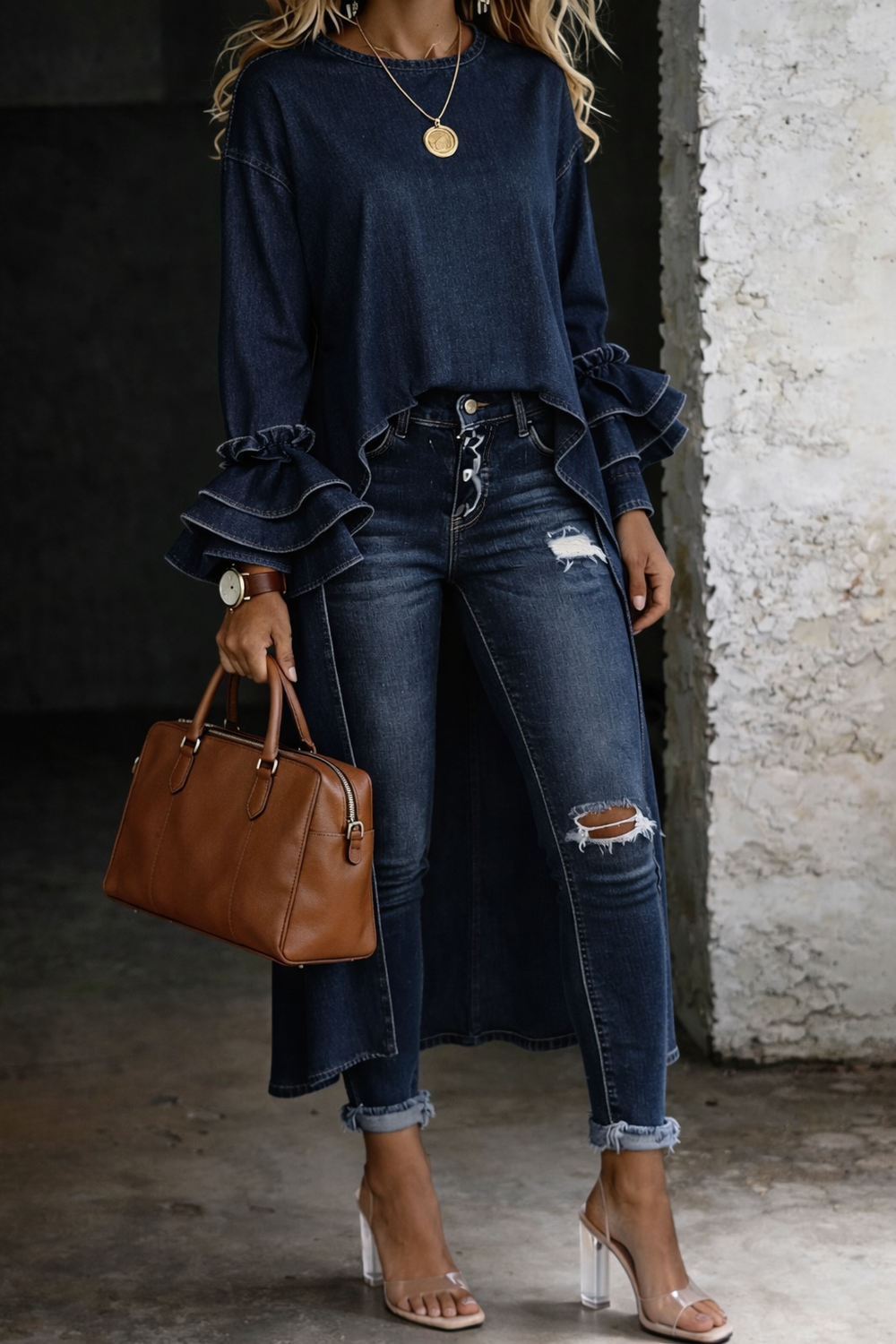 Ashley | Top tipo camisa casual