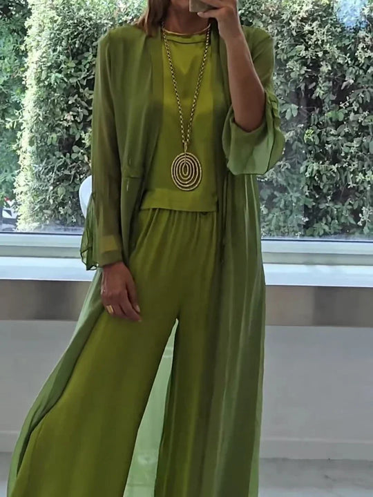 Lynda - Conjunto de traje elegante y cómodo para mujer