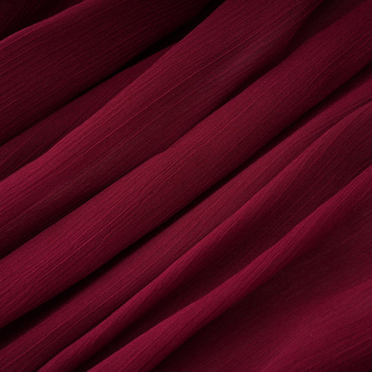 Talía – Vestido mini fruncido asimétrico burdeos