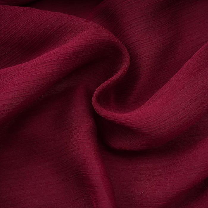 Talía – Vestido mini fruncido asimétrico burdeos