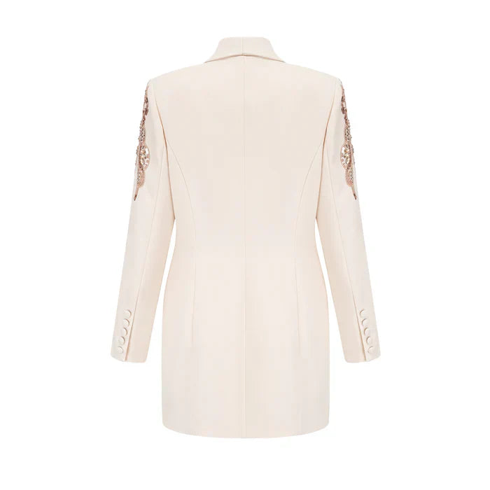 Elena – Vestido blazer con lentejuelas adornadas