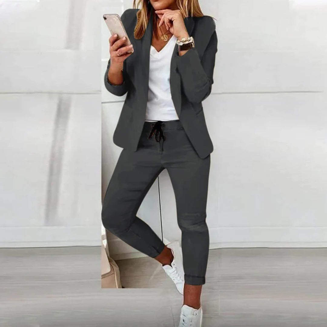 Sarah | Conjunto de Blazer y Jogger Casual para Damas