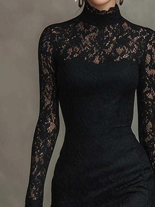 Verónica – Vestido maxi de encaje con silueta sirena