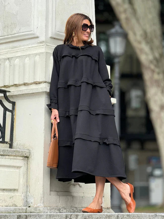 Laura - Vestido con volantes y bolsillos