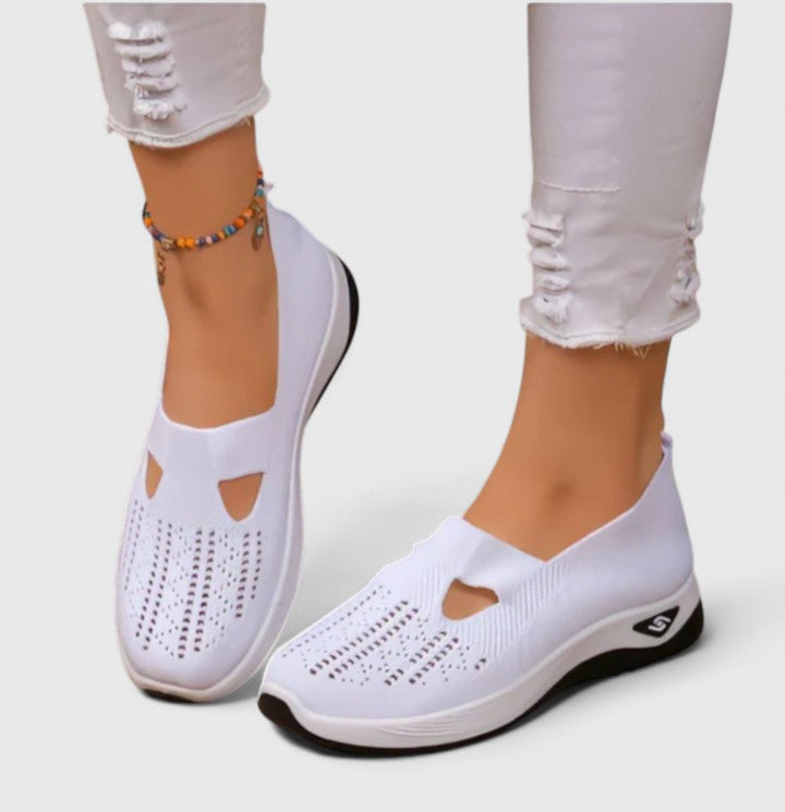 Regine | Zapatillas de Mujer Slip-On Transpirables de Malla para Caminar