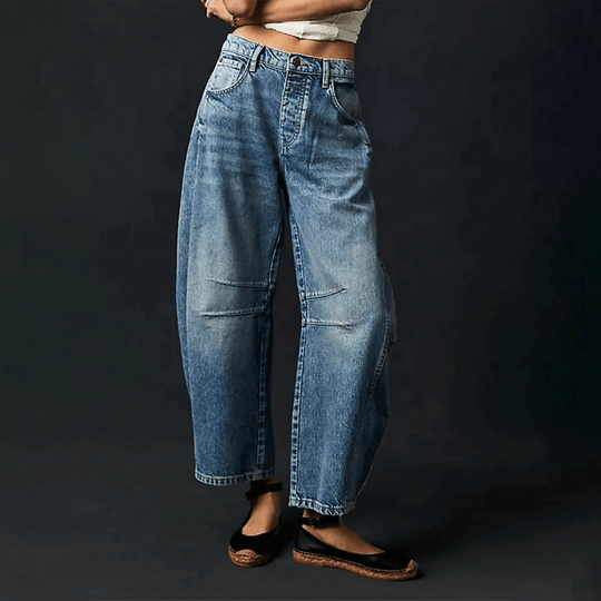 Hanna | Jeans de mujer de tiro alto con corte holgado