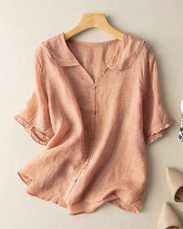 Celestine™ | Blusa de lino ligera