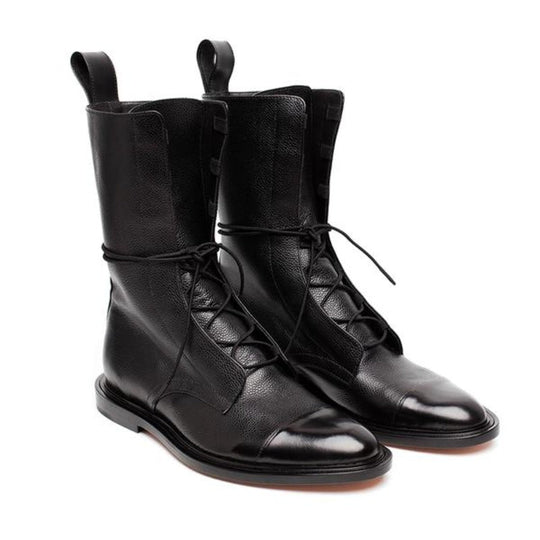 Felicia | Zapatos casuales para mujeres con punta redonda y corte por el tobillo