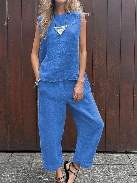 SABRINA | Conjunto de verano de dos piezas con comodidad ligera y estilo moderno para todos los días