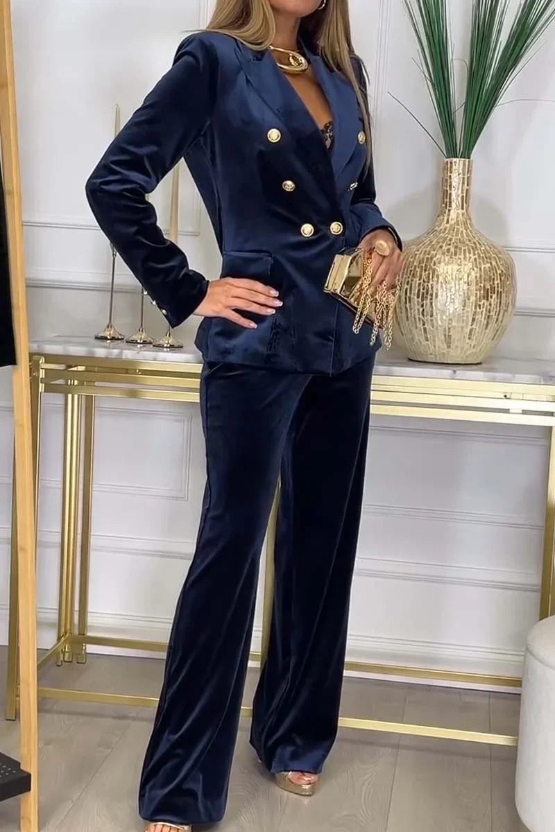 Noria - Traje + Pantalones de terciopelo estructurado
