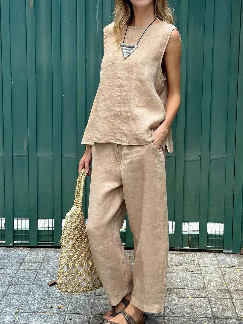 SABRINA | Conjunto de verano de dos piezas con comodidad ligera y estilo moderno para todos los días