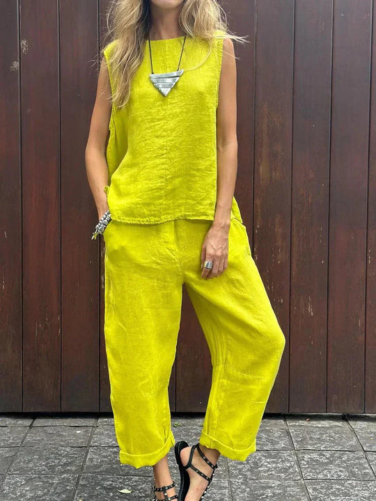 SABRINA | Conjunto de verano de dos piezas con comodidad ligera y estilo moderno para todos los días