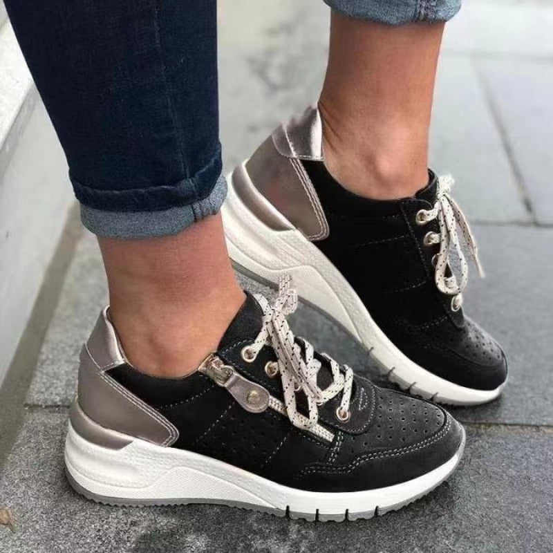 Marie | Zapatillas deportivas para mujer con punta redonda y cordones