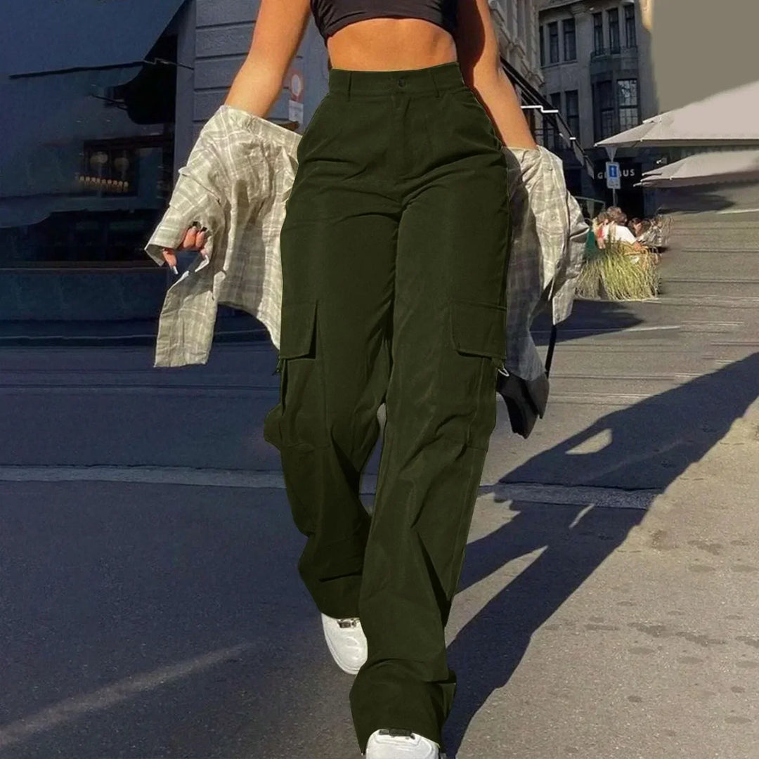 Kerstin | Pantalones de ocio para mujer estilo cargo con bolsillos