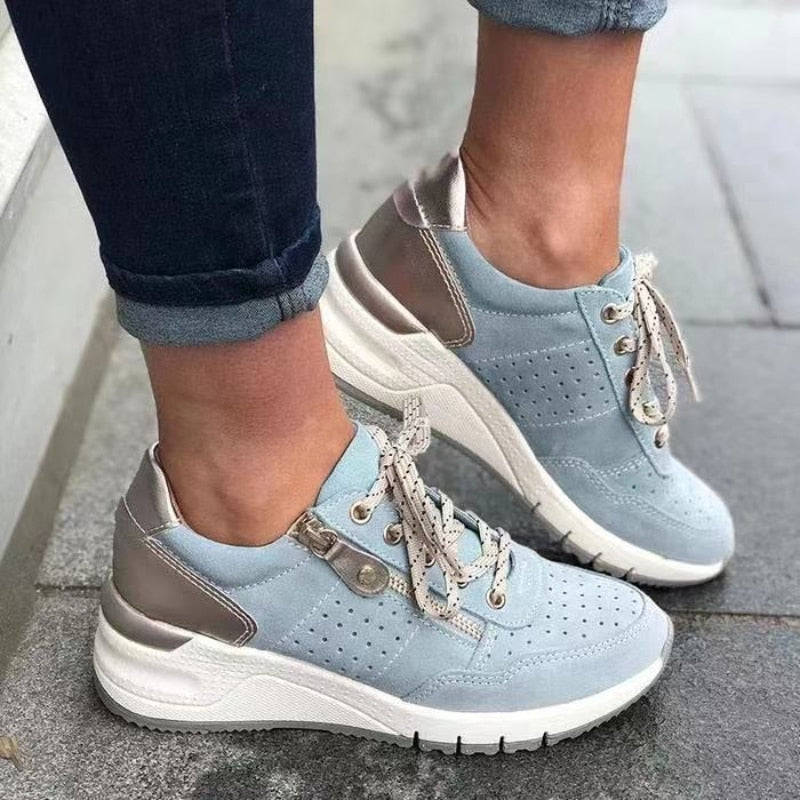 Marie | Zapatillas deportivas para mujer con punta redonda y cordones