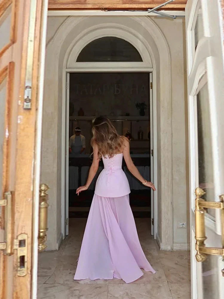 Jacqueline | Vestido de mujer para invitadas de boda con escote en forma de corazón