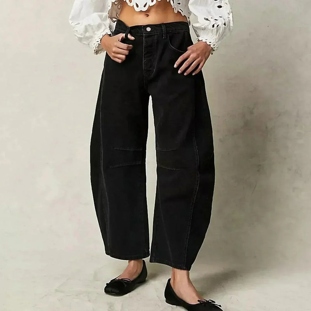 Hanna | Jeans de mujer de tiro alto con corte holgado
