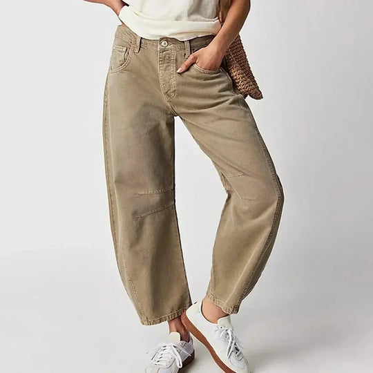 Hanna | Jeans de mujer de tiro alto con corte holgado