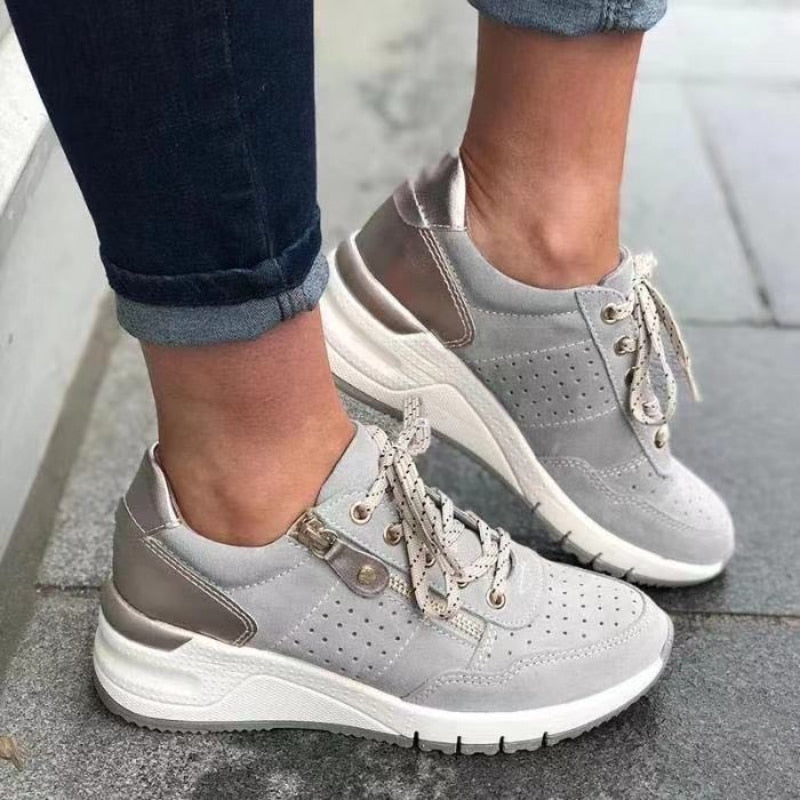 Marie | Zapatillas deportivas para mujer con punta redonda y cordones