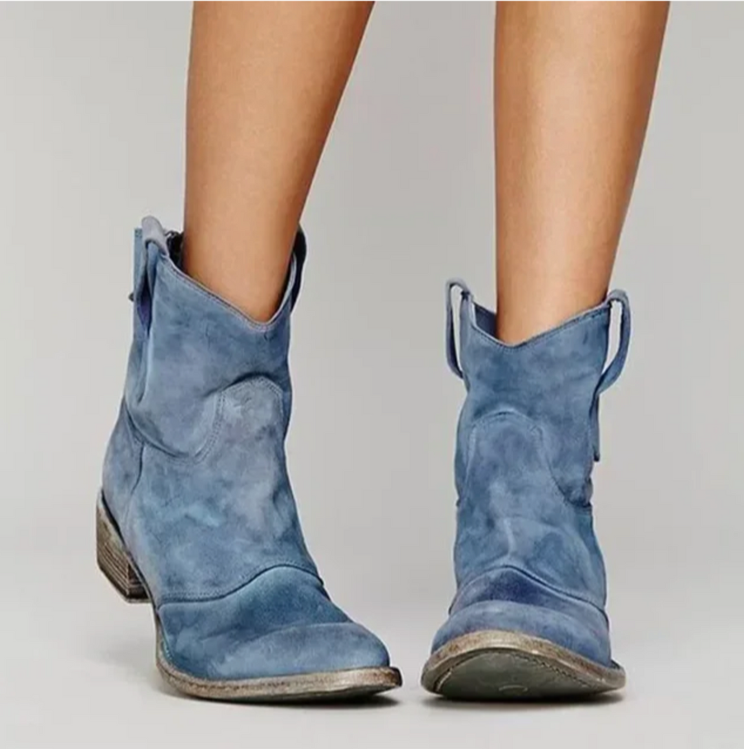 Roselle | Elegante bota vaquera de ante para un look estiloso