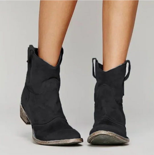 Roselle | Elegante bota vaquera de ante para un look estiloso