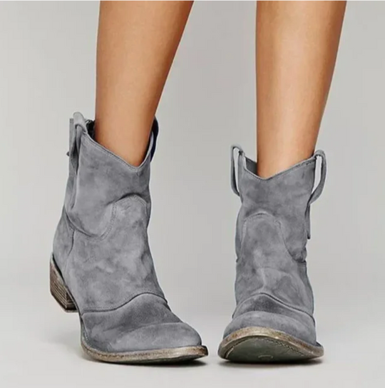 Roselle | Elegante bota vaquera de ante para un look estiloso