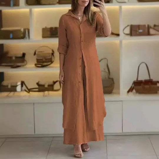 Alejandra – Conjunto camisero elegante