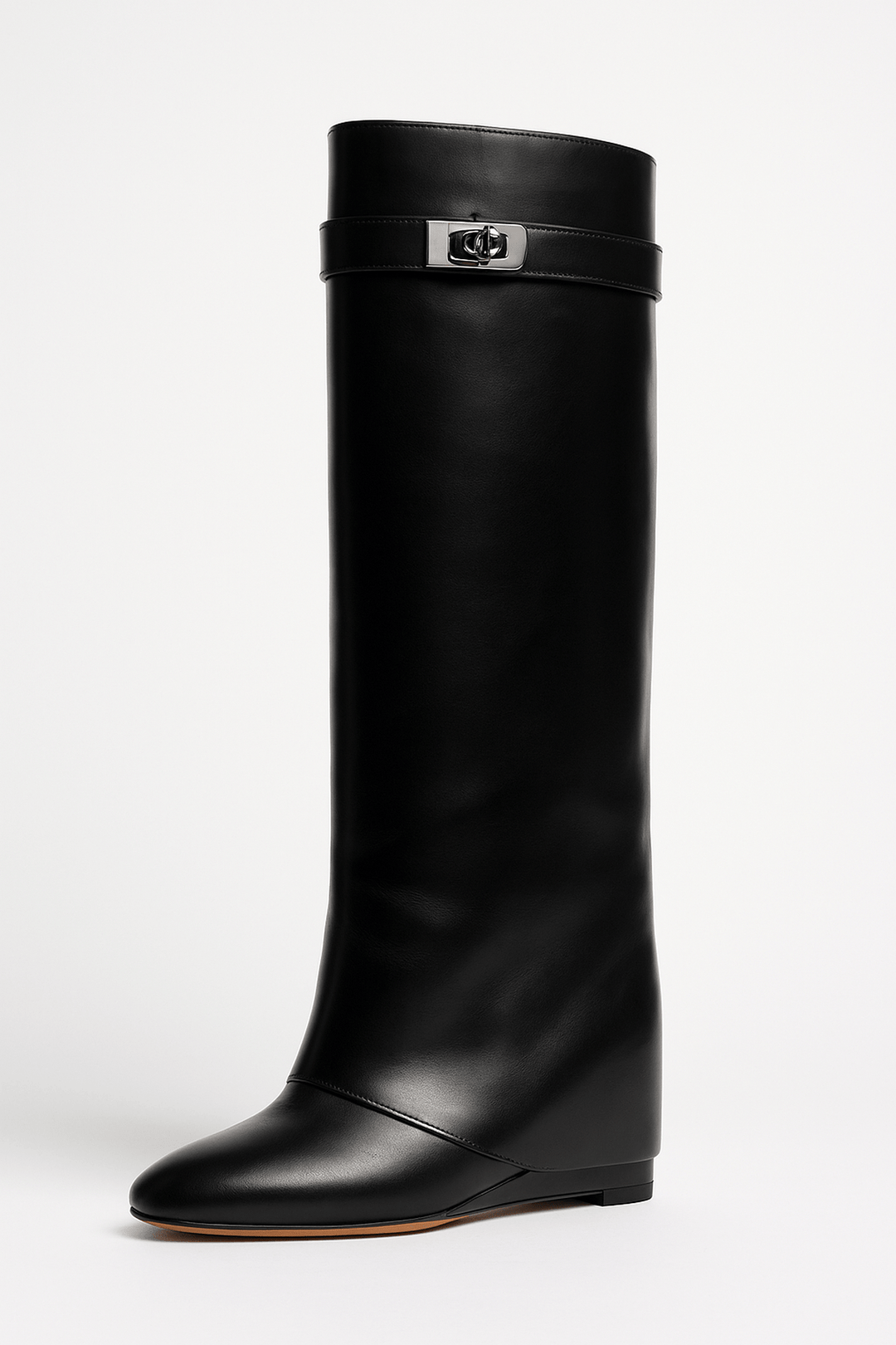 Felicia | Botas Elegantes para Mujeres con Tacón Cuña y Punta Afila