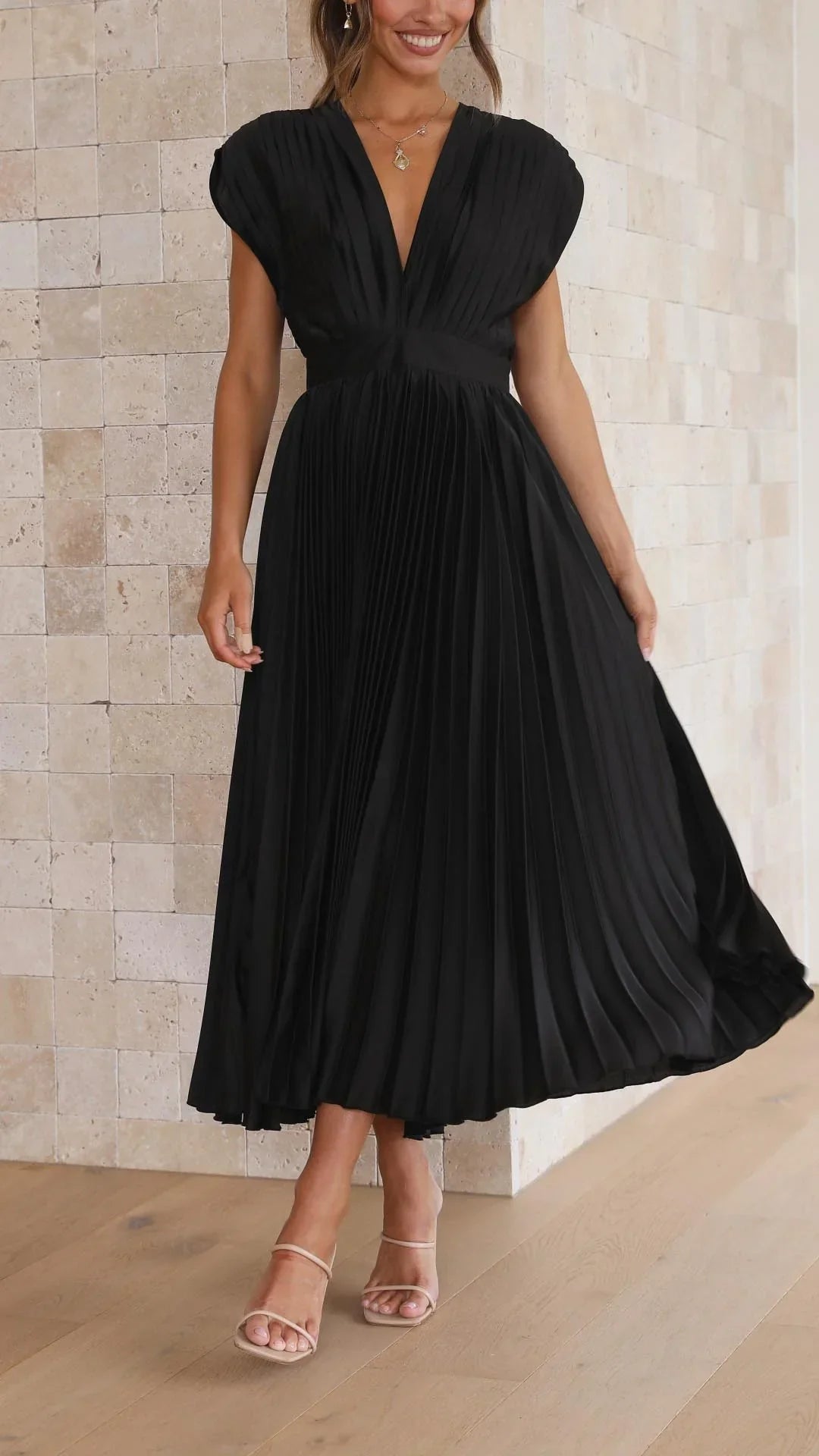 María™ Elegante vestido plisado