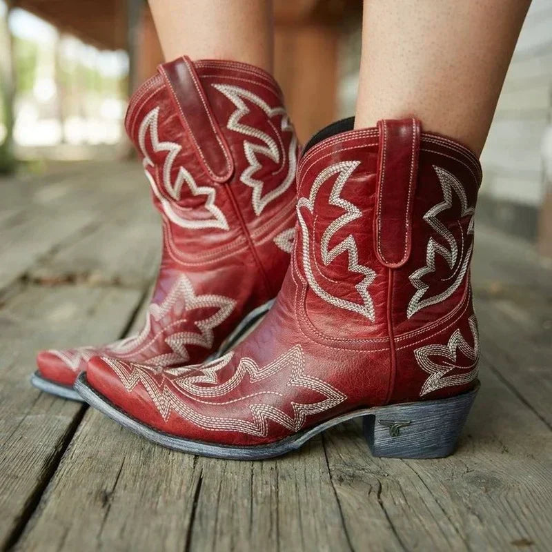 Emma | Botas de vaquera elegantes para damas con bordado western
