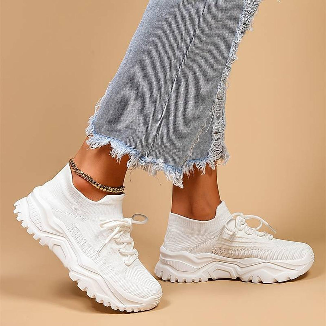 Elke | Zapatos de cordones de punto para damas para ocio y paseos