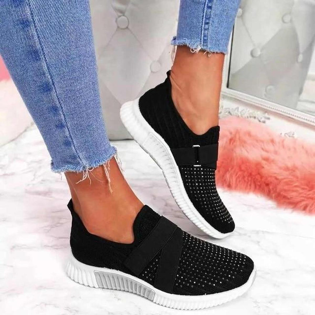 Helga | Zapatillas deportivas de moda para damas con banda elástica