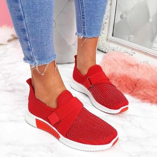Helga | Zapatillas deportivas de moda para damas con banda elástica