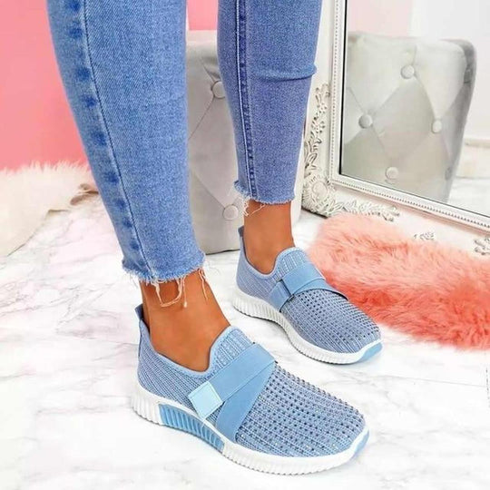 Helga | Zapatillas deportivas de moda para damas con banda elástica