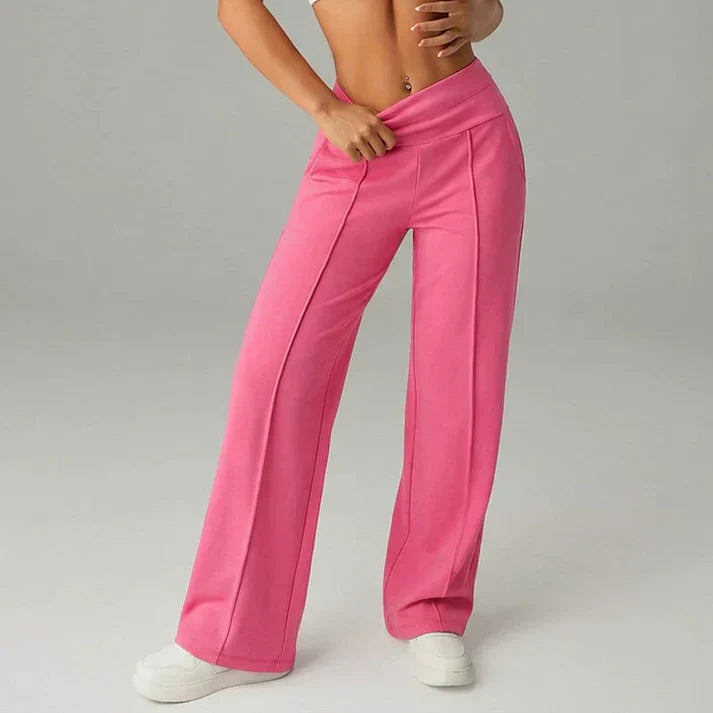Lorena – Pantalón recto de cintura alta