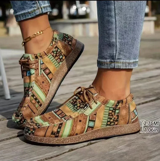 Maia – Zapatos con estampado étnico