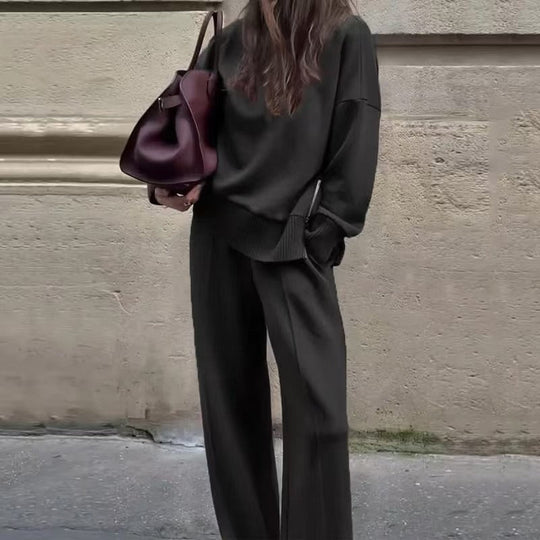 Selene - Conjunto a juego de sudadera de corte holgado