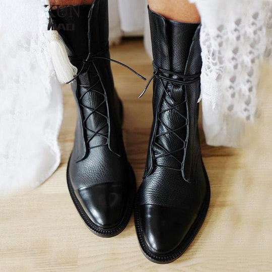Doris | Botas elegantes de punta para dama con tacón bloque