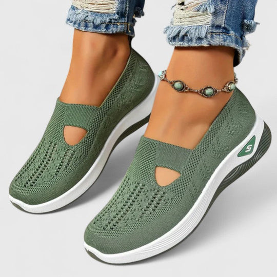 Regine | Zapatillas de Mujer Slip-On Transpirables de Malla para Caminar