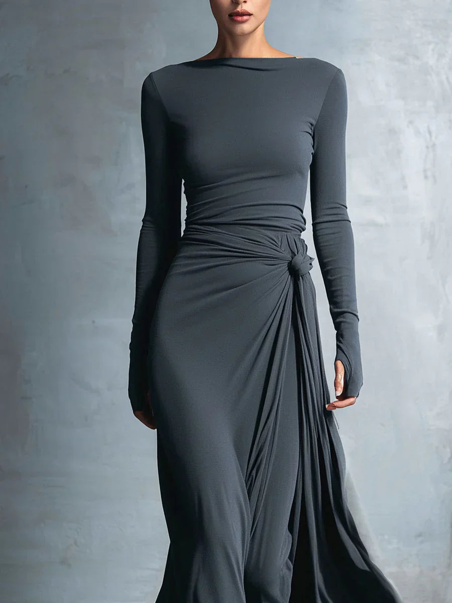 Veya – Vestido largo fluido elegante
