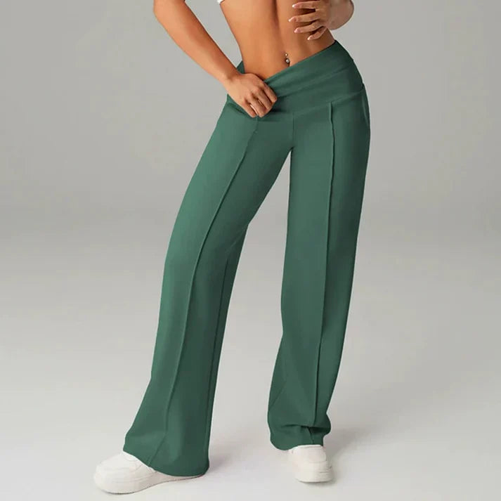 Lorena – Pantalón recto de cintura alta